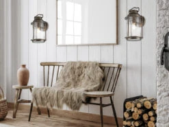 KICHLER Industrial Wandlaterne ASHLAND BAY Für Innen & Außen, Bronze Höhe 40cm -Licht Welt Geschaft industrial wandlaterne ashland bay fuer innen auss 5