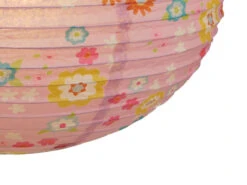 Niermann Kinder Papierlampe BLÜMCHEN Muster Lampenschirm Ø40cm Mit Aufhängung & LED Licht -Licht Welt Geschaft kinder papierlampe bluemchen muster lampenschirm 4 2