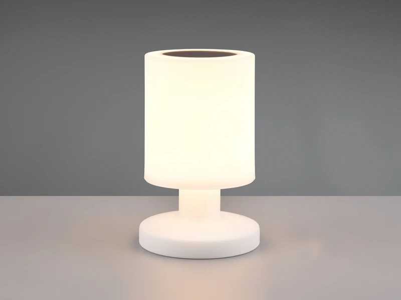 Reality Leuchten Kleine Akku Tischleuchte SILVA Weiß, Solar & USB Aufladbar,Höhe 20cm 3 Reality Leuchten Kleine Akku Tischleuchte SILVA Weiß, Solar & USB Aufladbar,Höhe 20cm – Bild 3