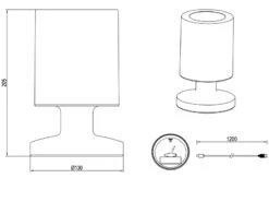 Reality Leuchten Kleine Akku Tischleuchte SILVA Weiß, Solar & USB Aufladbar,Höhe 20cm 17 Reality Leuchten Kleine Akku Tischleuchte SILVA Weiß, Solar & USB Aufladbar,Höhe 20cm -Licht Welt Geschaft kleine akku tischleuchte silva weiss solar usb auf 7