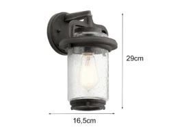 MeineWunschleuchte Kleine LED Außenwandleuchte Im Vintage Industrial Style, Höhe 29cm 10 MeineWunschleuchte Kleine LED Außenwandleuchte Im Vintage Industrial Style, Höhe 29cm -Licht Welt Geschaft kleine led aussenwandleuchte im vintage industrial 3