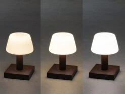 Konstsmide Kleine LED Outdoor Akku Tischleuchte MONACO Per USB Aufladbar, Rostoptik H: 19cm -Licht Welt Geschaft kleine led outdoor akku tischleuchte monaco per us 13