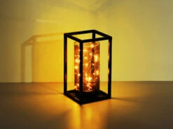 Globo Kleine LED Solarlaterne Mit Rauchfarbigem Lampenschirm & Metallkäfig, Höhe 25cm 11 Globo Kleine LED Solarlaterne Mit Rauchfarbigem Lampenschirm & Metallkäfig, Höhe 25cm -Licht Welt Geschaft kleine led solarlaterne mit rauchfarbigem lampensc 3