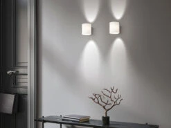 Fischer & Honsel Kleine LED Wandleuchte BETTY Mit Schalter, Opalglas Weiß / Silber, Höhe 9cm -Licht Welt Geschaft kleine led wandleuchte betty mit schalter opalglas 4