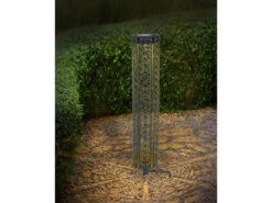 Globo Kleine Solar Dekoleuchte Mit Dekorstanzungen & Erdspieß, Schwarz Gold, Höhe 35cm 10 Globo Kleine Solar Dekoleuchte Mit Dekorstanzungen & Erdspieß, Schwarz Gold, Höhe 35cm -Licht Welt Geschaft kleine solar dekoleuchte mit dekorstanzungen erdsp 3