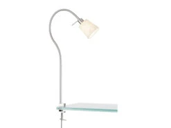 Licht Welt Geschaft -Licht Welt Geschaft klemmlampe jam mit leinen lampenschirm beige schwa 1