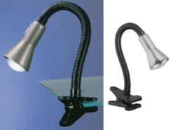 Trio Leuchten Klemmleuchte FLEXO Schwarz - Klemmspot & Schwanenhals Leselampe