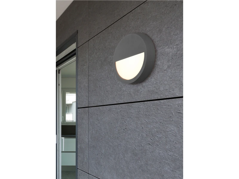 Trio Leuchten LED Außenwandleuchten Rund Flach 2er Set In Anthrazit Ø 20 Cm 5 Trio Leuchten LED Außenwandleuchten Rund Flach 2er Set In Anthrazit Ø 20 Cm – Bild 5