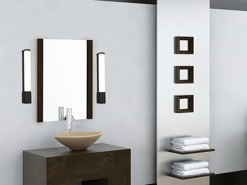 Trio Leuchten LED Bad Wandleuchte PIERA Mit Steckdose Schwarz 41,5cm -Spiegelleuchte 5 Trio Leuchten LED Bad Wandleuchte PIERA Mit Steckdose Schwarz 41,5cm -Spiegelleuchte – Bild 5
