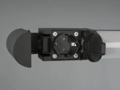 Trio Leuchten LED Bad Wandleuchte PIERA Mit Steckdose Schwarz 79cm - Spiegelleuchte -Licht Welt Geschaft led bad wandleuchte piera mit steckdose schwarz 79 7