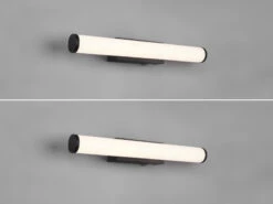 Trio Leuchten LED Bad Wandleuchten 2er Set Mit Schalter Schwarz 40cm - Spiegelleuchte -Licht Welt Geschaft led bad wandleuchten 2er set mit schalter schwarz 1 2