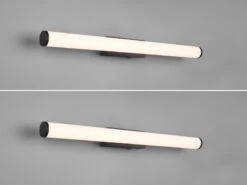 Trio Leuchten LED Bad Wandleuchten 2er Set Mit Schalter Schwarz 60cm - Spiegelleuchte -Licht Welt Geschaft led bad wandleuchten 2er set mit schalter schwarz 1 22