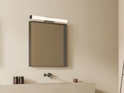 Trio Leuchten LED Bad Wandleuchten 2er Set Mit Schalter Schwarz 60cm - Spiegelleuchte -Licht Welt Geschaft led bad wandleuchten 2er set mit schalter schwarz 1 26