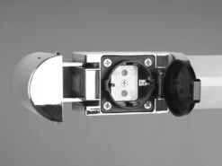 Trio Leuchten LED Bad Wandleuchten 2er Set Mit Steckdose Chrom 119cm - Spiegelleuchte -Licht Welt Geschaft led bad wandleuchten 2er set mit steckdose chrom 1 6