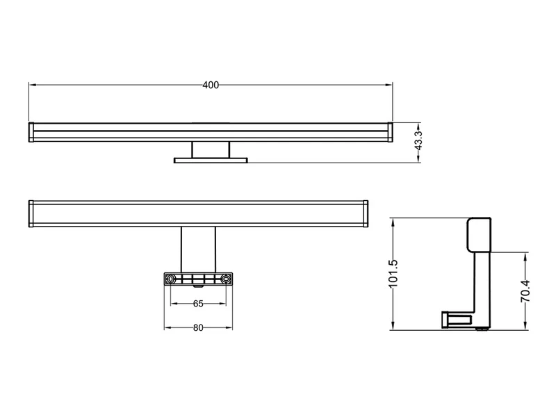 Trio Leuchten LED Badezimmer Wandleuchte LINO In Schwarz, Breite 40cm - Spiegelleuchte 8 Trio Leuchten LED Badezimmer Wandleuchte LINO In Schwarz, Breite 40cm - Spiegelleuchte – Bild 8
