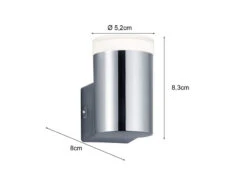 Trio Leuchten LED Badezimmer Wandleuchte RAY In Chrom 8,3cm - Spiegelleuchte -Licht Welt Geschaft led badezimmer wandleuchte ray in chrom 83cm spieg 3