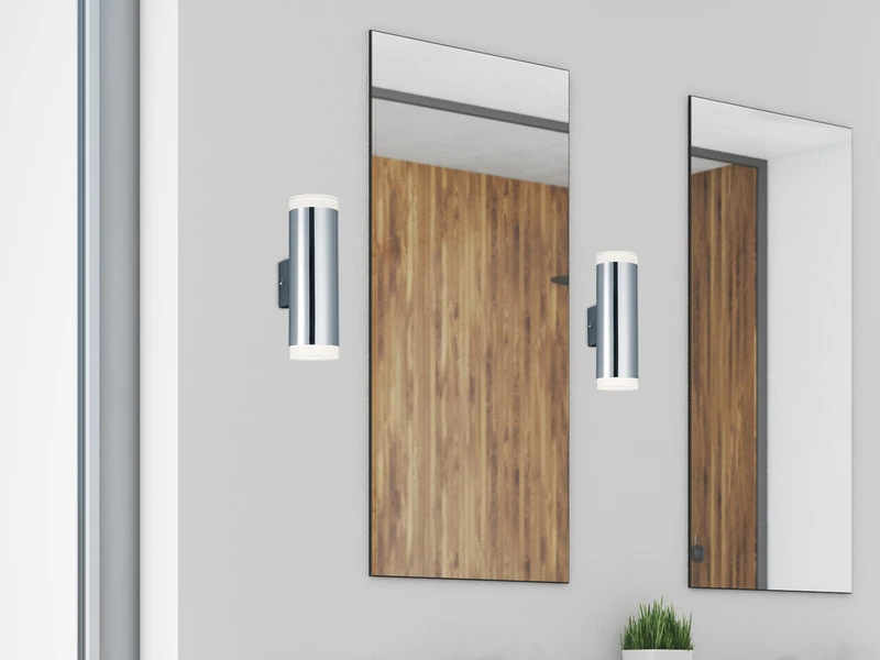 Trio Leuchten LED Badezimmer Wandleuchte RAY Up And Down In Chrom 16,6cm - Spiegelleuchte 5 Trio Leuchten LED Badezimmer Wandleuchte RAY Up And Down In Chrom 16,6cm - Spiegelleuchte – Bild 5