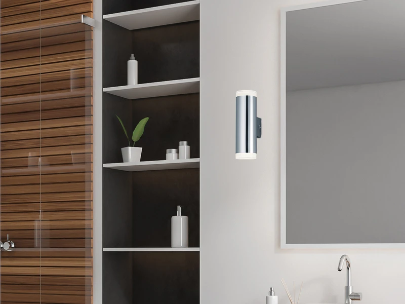 Trio Leuchten LED Badezimmer Wandleuchte RAY Up And Down In Chrom 16,6cm - Spiegelleuchte 6 Trio Leuchten LED Badezimmer Wandleuchte RAY Up And Down In Chrom 16,6cm - Spiegelleuchte – Bild 6