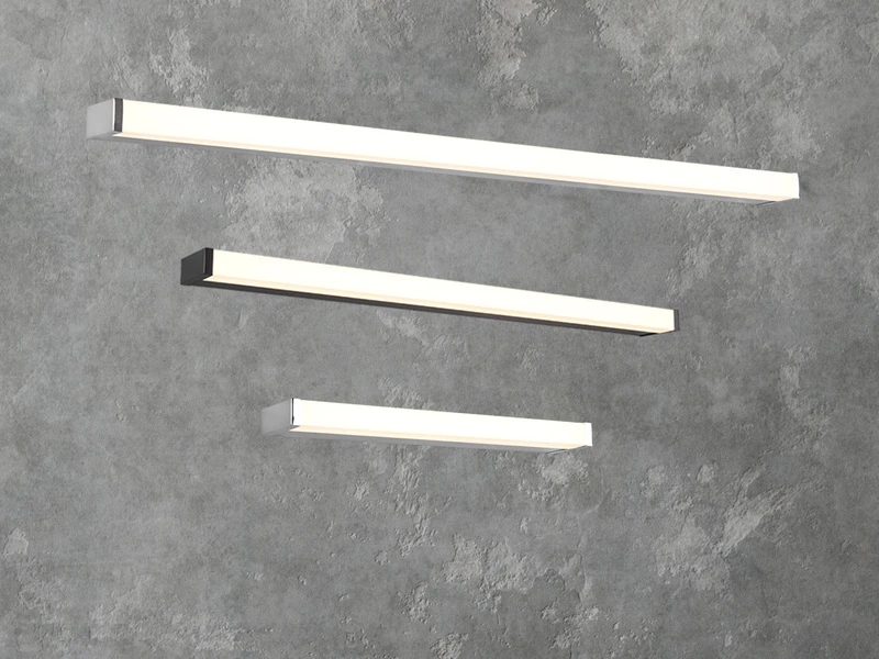 Trio Leuchten LED Badezimmer Wandleuchten 2er Set In Schwarz 80cm - Spiegelleuchte 9 Trio Leuchten LED Badezimmer Wandleuchten 2er Set In Schwarz 80cm - Spiegelleuchte – Bild 9