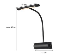 MeineWunschleuchte LED Bilderleuchte 2er Set Wandleuchte Mit Drehdimmer, Schwarz -Licht Welt Geschaft led bilderleuchte 2er set wandleuchte mit drehdimm 3