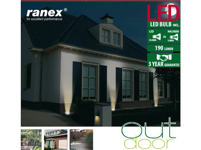 Ranex LED Bodeneinbaustrahler Für Außen, Eckig, Befahrbar, Max 800 Kg Last, IP65 3 Ranex LED Bodeneinbaustrahler Für Außen, Eckig, Befahrbar, Max 800 Kg Last, IP65 – Bild 3