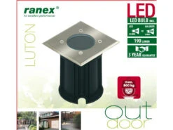 Ranex LED Bodeneinbaustrahler Für Außen, Eckig, Befahrbar, Max 800 Kg Last, IP65 9 Ranex LED Bodeneinbaustrahler Für Außen, Eckig, Befahrbar, Max 800 Kg Last, IP65 -Licht Welt Geschaft led bodeneinbaustrahler fuer aussen eckig befahrba 3