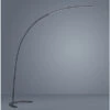 Trio Leuchten LED Bogenlampe SHANGHAI Dimmbar, 200cm Ausladung, Metall Schwarz