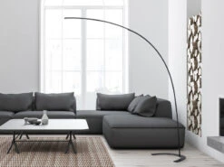 Trio Leuchten LED Bogenlampe SHANGHAI Dimmbar, 200cm Ausladung, Metall Schwarz 9 Trio Leuchten LED Bogenlampe SHANGHAI Dimmbar, 200cm Ausladung, Metall Schwarz -Licht Welt Geschaft led bogenlampe shanghai dimmbar 200cm ausladung me 3