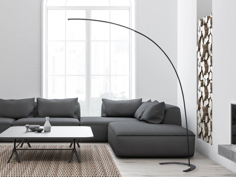 Trio Leuchten LED Bogenlampe SHANGHAI Dimmbar, 200cm Ausladung, Metall Schwarz 4 Trio Leuchten LED Bogenlampe SHANGHAI Dimmbar, 200cm Ausladung, Metall Schwarz – Bild 4