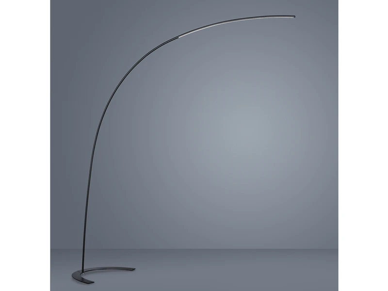 Trio Leuchten LED Bogenlampe SHANGHAI Dimmbar, 200cm Ausladung, Metall Schwarz 1 Trio Leuchten LED Bogenlampe SHANGHAI Dimmbar, 200cm Ausladung, Metall Schwarz