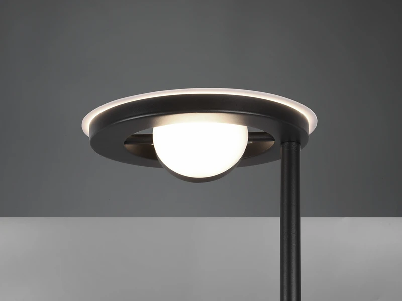 Trio Leuchten LED Deckenfluter BARRIE Mit Leselampe Verstellbar Schwarz 181cm 4 Trio Leuchten LED Deckenfluter BARRIE Mit Leselampe Verstellbar Schwarz 181cm – Bild 4