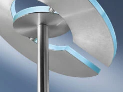 Fischer & Honsel LED Deckenfluter DENT Silber Dimmbar - Höhe 180cm -Licht Welt Geschaft led deckenfluter dent silber dimmbar hoehe 180cm 6