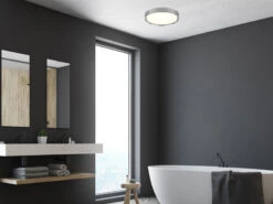 Trio Leuchten LED Deckenleuchte 2er Set In Silber Chrom Ø 33cm, IP44 - Badlampen 15 Trio Leuchten LED Deckenleuchte 2er Set In Silber Chrom Ø 33cm, IP44 - Badlampen -Licht Welt Geschaft led deckenleuchte 2er set in silber chrom 33cm ip4 6