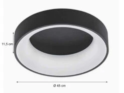 Wofi LED Deckenleuchte CAMERON Fernbedienung & Farbwechsel Ø45cm 9 Wofi LED Deckenleuchte CAMERON Fernbedienung & Farbwechsel Ø45cm -Licht Welt Geschaft led deckenleuchte cameron fernbedienung farbwechse 3