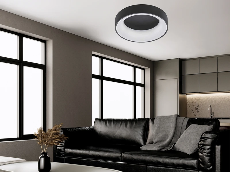 Wofi LED Deckenleuchte CAMERON Fernbedienung & Farbwechsel Ø45cm 5 Wofi LED Deckenleuchte CAMERON Fernbedienung & Farbwechsel Ø45cm – Bild 5