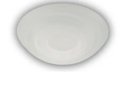 Niermann LED Deckenleuchte Dimmbar, Deckenschale Rund, Glas Alabaster, Ø 35cm