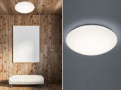 Trio Leuchten LED Deckenleuchte PAOLO In Weiß Ø 37cm, IP44 - Badlampen