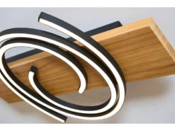 ECO-LIGHT LED Deckenleuchte RIFIA Licht-Schnecke Schwarz, Holzbrett 50x12cm 12 ECO-LIGHT LED Deckenleuchte RIFIA Licht-Schnecke Schwarz, Holzbrett 50x12cm -Licht Welt Geschaft led deckenleuchte rifia licht schnecke schwarz hol 2