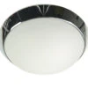 Niermann LED-Deckenleuchte Rund, Opalglas Matt, Dekorring Chrom, Ø 40cm