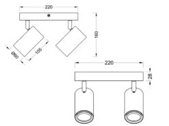 MeineWunschleuchte LED Deckenstrahler In Schwarz Mit Holz 4-flammig Spots Schwenkbar 9 MeineWunschleuchte LED Deckenstrahler In Schwarz Mit Holz 4-flammig Spots Schwenkbar -Licht Welt Geschaft led deckenstrahler in schwarz mit holz 4 flammig s 4