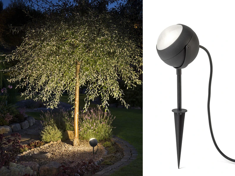 Konstsmide LED-Erdspießstrahler / Gartenstrahler LECCE 40cm Aluminium, Schwenkbar, 4W, IP44 1 Konstsmide LED-Erdspießstrahler / Gartenstrahler LECCE 40cm Aluminium, Schwenkbar, 4W, IP44