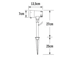 Konstsmide LED Garten Baumstrahler 2er SET Mit Erdspieß 12V Trafo & 10mtr. Kabel, 27cm Hoch -Licht Welt Geschaft led garten baumstrahler 2er set mit erdspiess 12v 1 5