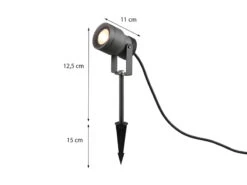 MeineWunschleuchte LED Gartenstrahler 2er SET Schwenkbar Mit Erdspieß & 5m Anschlußkabel -Licht Welt Geschaft led gartenstrahler 2er set schwenkbar mit erdspies 3
