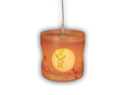 Niermann LED Kinderzimmer Deckenleuchte Lampenschirm Drehend Motiv Bungee Bunny