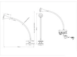 Reality Leuchten LED Klemmleuchte VIPER 1 Flammig Kunststoff Schwanenhalslampe In Silber/Schwarz -Licht Welt Geschaft led klemmleuchte viper 1 flammig kunststoff schwan 10