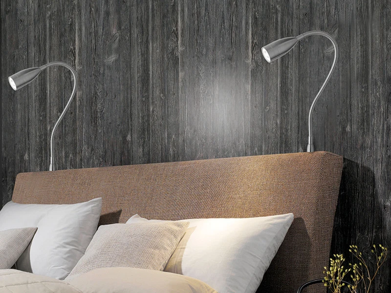 Fischer & Honsel LED Leseleuchte STEN Dimmbar, Schwanenhals Bettleuchte Zum Anschrauben 6 Fischer & Honsel LED Leseleuchte STEN Dimmbar, Schwanenhals Bettleuchte Zum Anschrauben – Bild 6