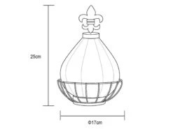 Globo LED Outdoor Solar Tischleuchte Mit Glasschirm In Orange Gelb, Höhe 25cm -Licht Welt Geschaft led outdoor solar tischleuchte mit glasschirm in o 6