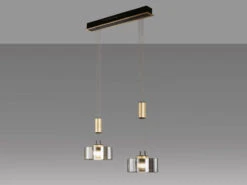 Fischer & Honsel LED Pendelleuchte LAVIN 2flammig Rauchglas / Gold Höhenverstellbar Dimmbar, 64cm 8 Fischer & Honsel LED Pendelleuchte LAVIN 2flammig Rauchglas / Gold Höhenverstellbar Dimmbar, 64cm -Licht Welt Geschaft led pendelleuchte lavin 2flammig rauchglas gold ho 2
