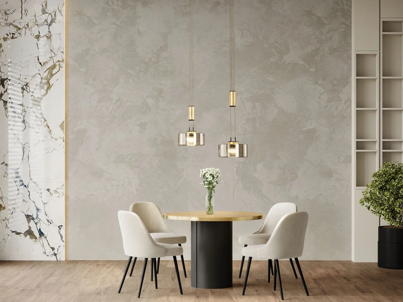 Fischer & Honsel LED Pendelleuchte LAVIN 2flammig Rauchglas / Gold Höhenverstellbar Dimmbar, 64cm 5 Fischer & Honsel LED Pendelleuchte LAVIN 2flammig Rauchglas / Gold Höhenverstellbar Dimmbar, 64cm – Bild 5