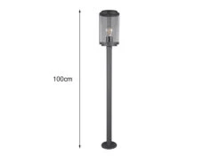 MeineWunschleuchte LED Pollerleuchte In Anthrazit Klar Höhe 100cm IP44 - Außenleuchten Wegeleuchten -Licht Welt Geschaft led pollerleuchte in anthrazit klar hoehe 100cm ip 2